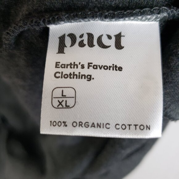 NWT Pact Airplane Cardigan Organic Cotton Dark Gray Pockets size L/XL Travel - Picture 8 of 13